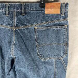 Vintage‎ Scandia Woods Mens Carpenter Jeans Blue Denim Utility Work Pants 38x30